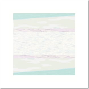 Ocean and sky, My backgrounds collage, clouds, sea, pastel, blue,art, decor, TeePublic Posters and Art